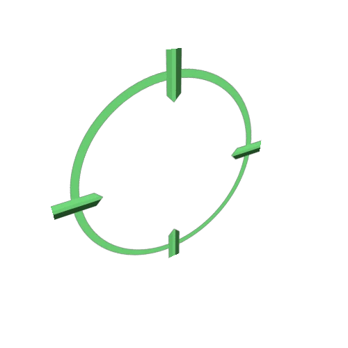 2d ring target 10 Green